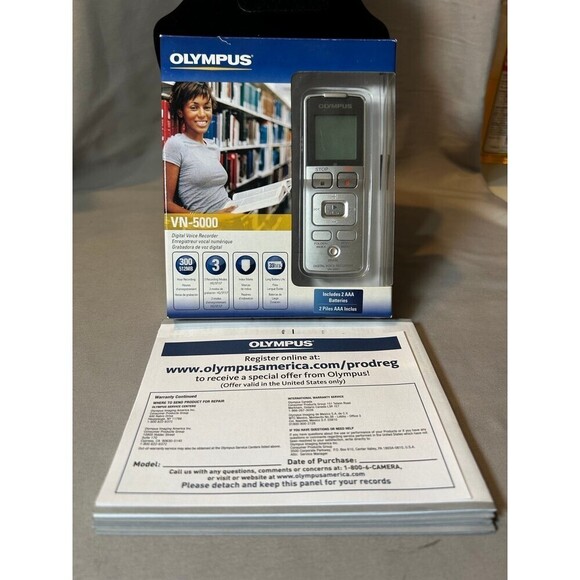 Olympus VN-500 Digital Voice Recorder Tested Working - Picture 1 of 6